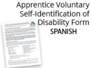 Apprentice Voluntary Self-Identification of Disability Form Spanish