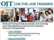 OJT - On the Job Savings Flyer