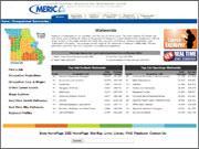 Screenshot of MERIC website