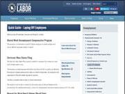 Screenshot of MO LABOR's Quick Guide-Laying Off Employees page