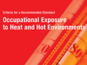 Screenshot of the cover of the CDC's Occupational Exposure to Heat and Hot Environments